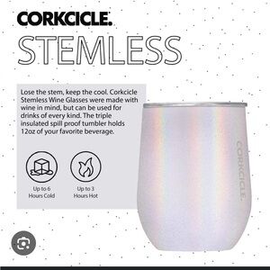 Corkcicle Stemless Unicorn Purple Wine Tumbler